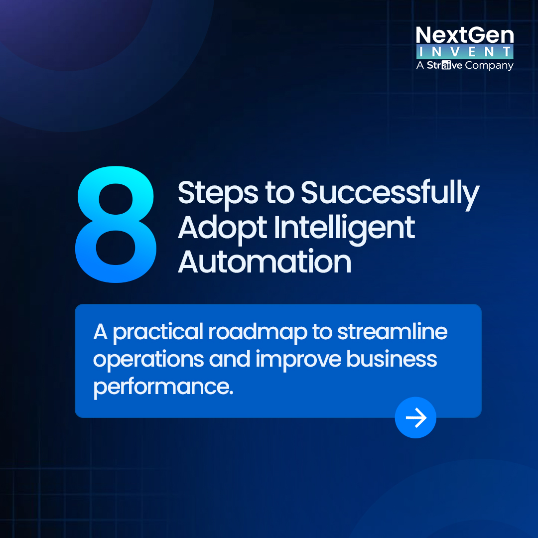NextGenInvent's tweet photo. Successful Intelligent Automation starts with the right strategy. From process selection to continuous optimization, discover the 8 essential steps to drive efficiency, productivity, and growth. 

🔗 https://t.co/sOXWKgSP9Z

#IntelligentAutomation #AI #RPA https://t.co/3JNjNdvVWW