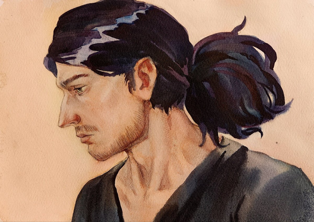Shturkaart's tweet photo. Watercolor Aizawa (and roman nose headcanon)

#mha #aizawa https://t.co/SH7JwT36VN