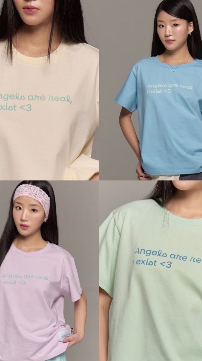 MinnaraSonseeda's tweet photo. ใครเบื่อแขนยาว มากดเสื้อยืด angel are real tee ของ ppreyy ได้นะ มีหลายสีคือสวยทุกสีจริง แต่นี่ชอบสีฟ้าเบบีบลูคือมันเด่นมากอ่ะ แมทลุคได้ทั้งสั้นและยาว เป็นเสื้อยืดที่ใส่ everyday look ได้แมทไปคาเฟ่คือจึ้งงงง กด 9.25 ราคาน่ารักมากกก