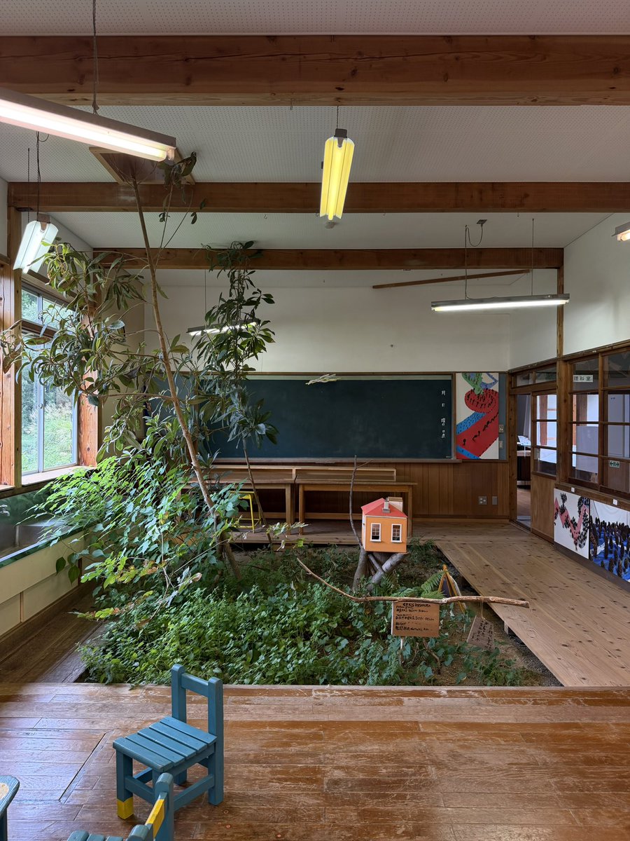 saintgumi's tweet photo. i visited a museum inside an abandoned school https://t.co/7OJR55MPMr