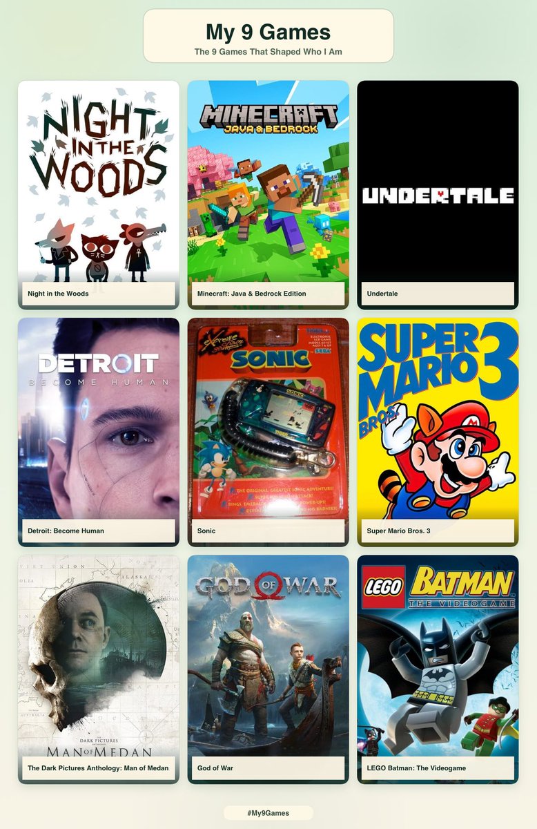 TheTreehousers's tweet photo. The games that shaped me https://t.co/ZSLNfMtOCC