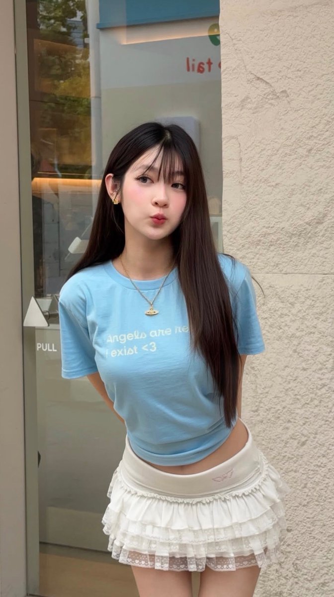MinnaraSonseeda's tweet photo. ใครเบื่อแขนยาว มากดเสื้อยืด angel are real tee ของ ppreyy ได้นะ มีหลายสีคือสวยทุกสีจริง แต่นี่ชอบสีฟ้าเบบีบลูคือมันเด่นมากอ่ะ แมทลุคได้ทั้งสั้นและยาว เป็นเสื้อยืดที่ใส่ everyday look ได้แมทไปคาเฟ่คือจึ้งงงง กด 9.25 ราคาน่ารักมากกก