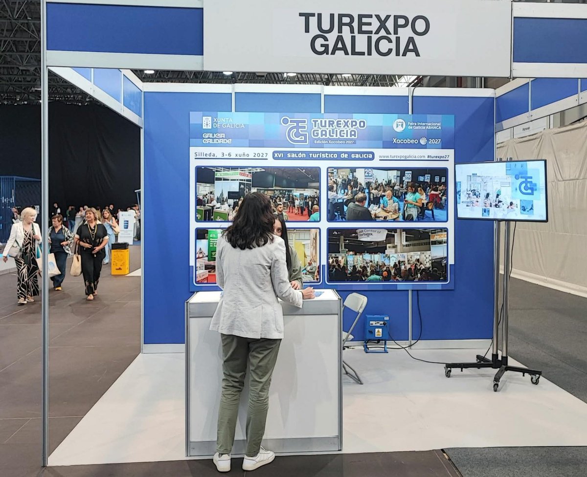 Turexpo's tweet photo. Estes días estamos en @expourense, participando en Termatalia, Feira Internacional de Turismo Termal, Saúde e Benestar, e dando a coñecer todo o que estamos a preparar para a próxima edición de #Turexpo27.

📅 Do 3 ao 6 de xuño
📍 Silleda, Galicia

#turismo #feriadeturismo https://t.co/ZCa5XLWSRp