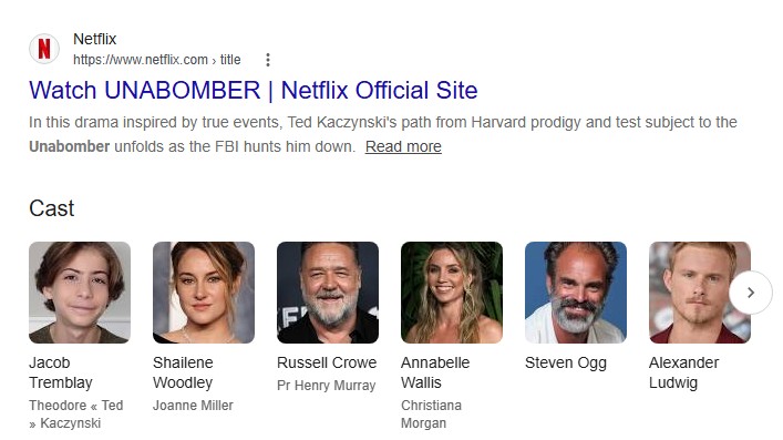 SirBylHolte's tweet photo. Netflix’s "Unabomber" movie releases today and I immediately noticed the SECOND cast listing is Shailene Woodley as FBI Agent Joanne Miller.

So of course, my WOKE ALARM went off and I asked Google AI:

Did they make up ANOTHER FEMALE FBI AGENT character for this?

GOOGLE:

"Yes. The character of Joanne Miller is entirely fictional.

Shailene Woodley’s character was created as a composite fictional FBI agent and written into the classic true-crime trope of the lone, brilliant investigator BATTING INSTITUTIONAL COMPLACENCY AND SEXISM.

In the film, FEMALE Agent Miller is the one who zeroes in on the linguistics of the manifesto.

In real life, it was MALE FBI PROFILER JAMES R. FITZGERALD who heavily pioneered forensic linguistics in analyzing Ted Kaczynski’s writing."

In other words, MORE STOLEN VALOR disguised as FEMALE EMPOWERMENT.

And if they were willing to make this change, what other LIES will their movie tell?

🖕NETFLIX.