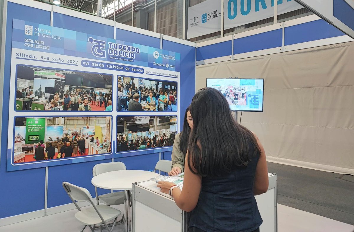 Turexpo's tweet photo. Estes días estamos en @expourense, participando en Termatalia, Feira Internacional de Turismo Termal, Saúde e Benestar, e dando a coñecer todo o que estamos a preparar para a próxima edición de #Turexpo27.

📅 Do 3 ao 6 de xuño
📍 Silleda, Galicia

#turismo #feriadeturismo https://t.co/ZCa5XLWSRp