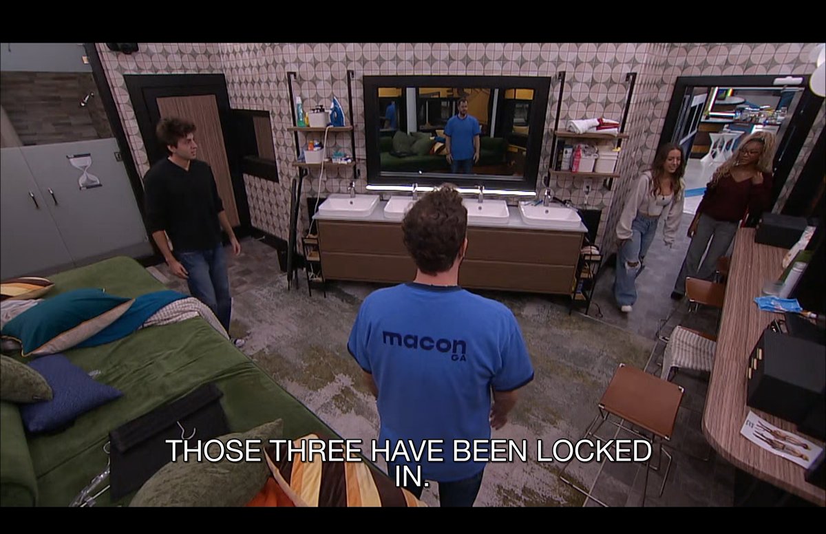 JunDishes's tweet photo. The fact that Taylor was in the kitchen sweeping while these three were scheming in the bathroom after Melody was evicted, then saying “look at us” when she finds them before they hug it out as the final four.

I think what most people fail or refuse to understand is that Taylor never had a real chance to assimilate. She was never let in, never offered a seat at the table, and was outright ostracized because of “one of these things are not like the other.”

Yet she still prevailed and is now breathing a sigh of relief.

Most of you can’t even handle someone anonymous disagreeing with you while you hide behind your own anonymous account on Twitter, yet you have the audacity to  judge Taylor and her game like you could ever be half the woman she is 🤣. For shame.

#BB28