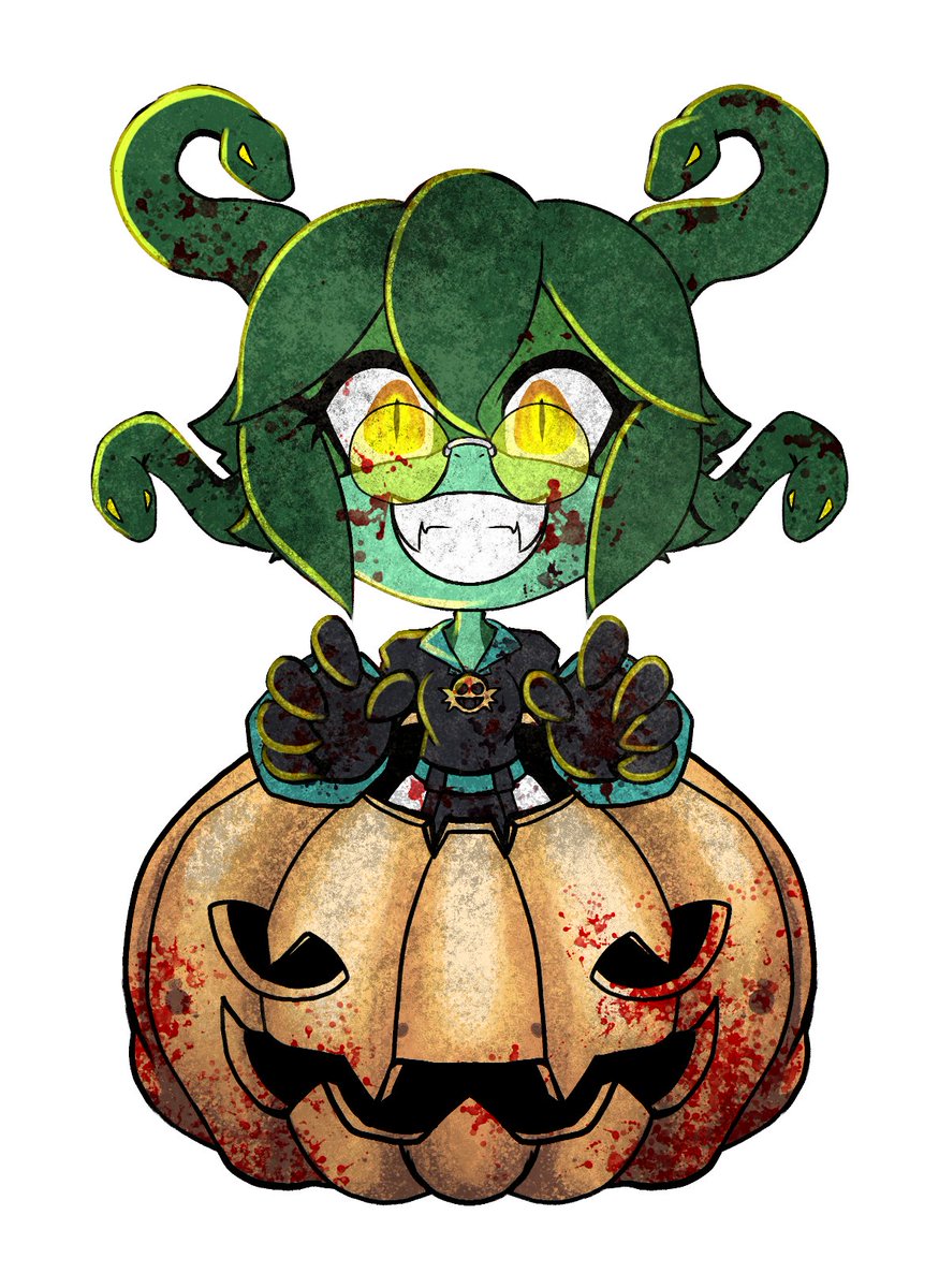 kaizer33226's tweet photo. Just in time for the spoop season to begin! ^^ A number of chibi halloween I did for the coming month XD! Enjoy!!

@GorgonSofia 
@SpeedyDVV 
@Blizolt7 
@Ultra4rtzsfw 

#KaizerArt #VoidArt #Chibi #Halloween https://t.co/2gNYoEG0Ex