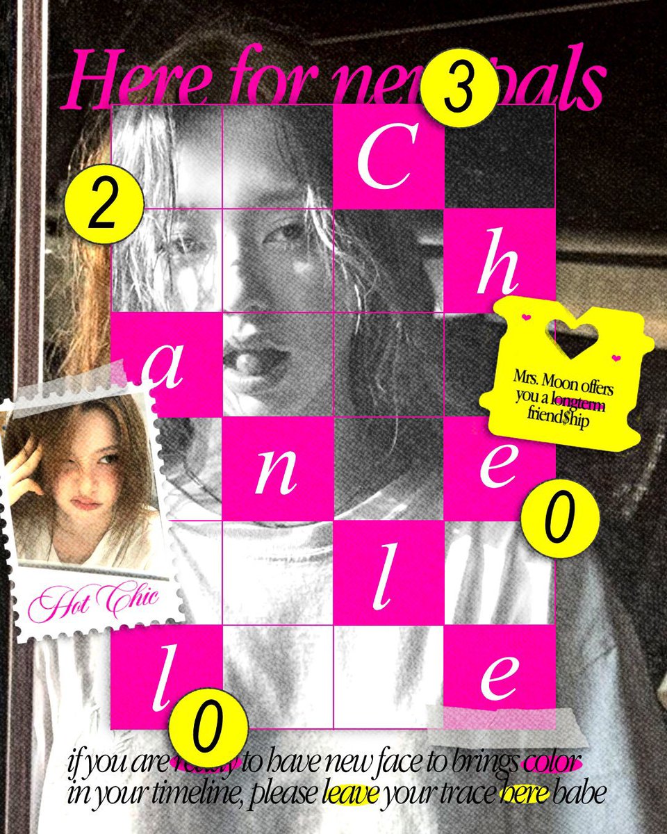 Chanlelle's tweet photo. ✆ 𝟷-𝟾𝟶𝟶-𝚑★𝚝-𝚗-chic: i’m on the hunt for a new face or maybe you’re down to yap and kick it with me? I’m cashing in my lucky pass to level up my friendship and coloring my timeline into something nice too. So, are you ready to keep it tight with me for the long trip? https://t.co/rcATnlVMJt