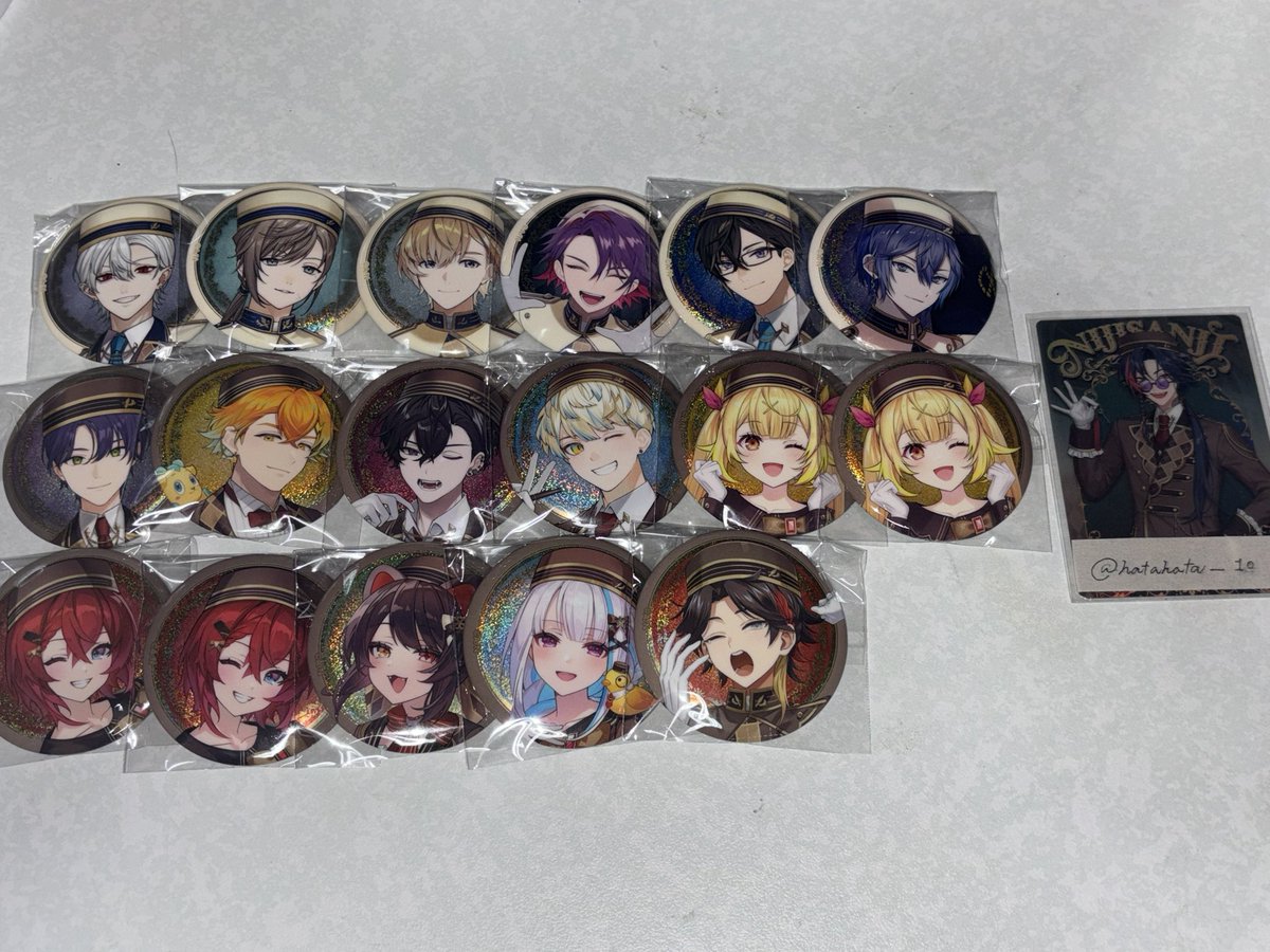 hatahata___10's tweet photo. 【交換】にじさんじ 缶バッジ ビスケット 1.2.3.4

譲/画像一枚目

求/画像二枚目

・郵送交換希望
・纏めての方優先
お気軽にお声掛けください🎶 https://t.co/NlaNogRpjV