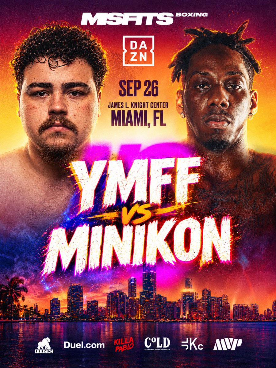 YMFF_'s tweet photo. ‼️NEW FIGHT ADDED‼️

Lezra “YMFF” Gomez takes on former Misfits Heavyweight/Cruiserweight Contender Minikon this Saturday on Misfits Boxing in Miami 🥊🔥

#CejudoWalton | @MisfitsBoxing | @DAZNBoxing | @IfnBoxing https://t.co/5bZgrlJY2a