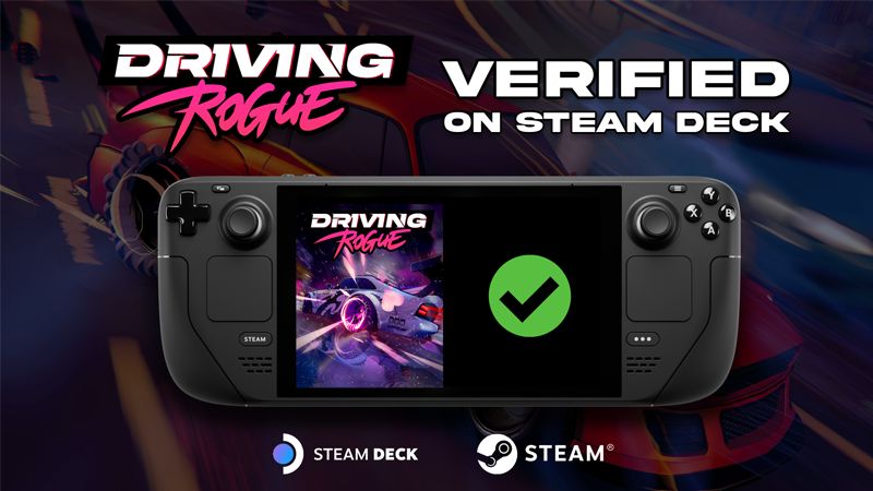 _CosmicShift_'s tweet photo. Driving Rogue Is Steam Deck Verified!
We’re excited to announce that Driving Rogue is officially Steam Deck Verified!

If you haven’t already, make sure to join our Discord server! Share your experiences, give us feedback, report bugs, or find other players to team up with in multiplayer!

Link in bio!

#drivingrogue #steamdeck #steam #racing #roguelike