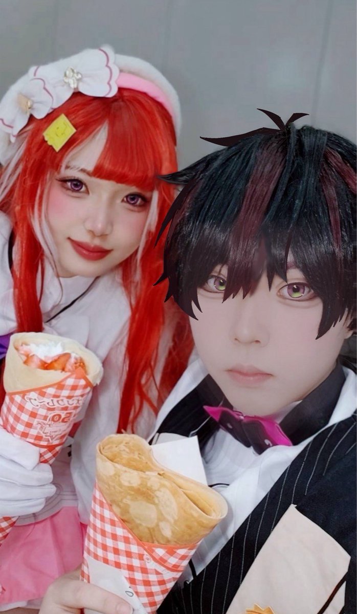 sasacha_0810's tweet photo. 【Cosplay/コスプレ】
🍰🧁と🍇🍷
クレープ食べた
 #アコスタ池袋 https://t.co/syqYKRjIxS
