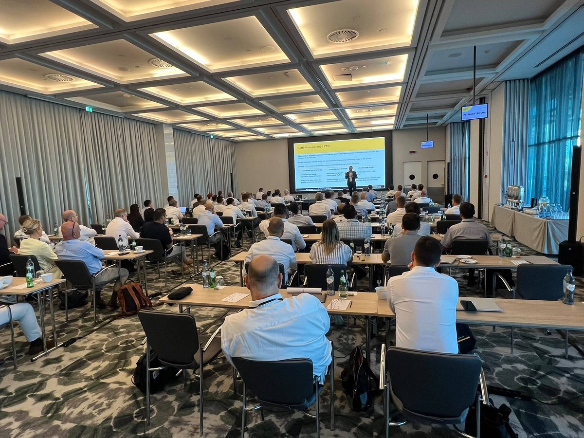 InterrollGroup's tweet photo. Shaping our 2027 roadmap at the Interroll Global Summer Summit in Lisbon! 🇵🇹🚀

Leadership aligned on strategic initiatives, execution plans, and customer-driven growth. Plus, an insightful session with Yang Wang (AGIBOT) on speed and embodied AI in robotics 🤖. https://t.co/C1PWpwsUQM