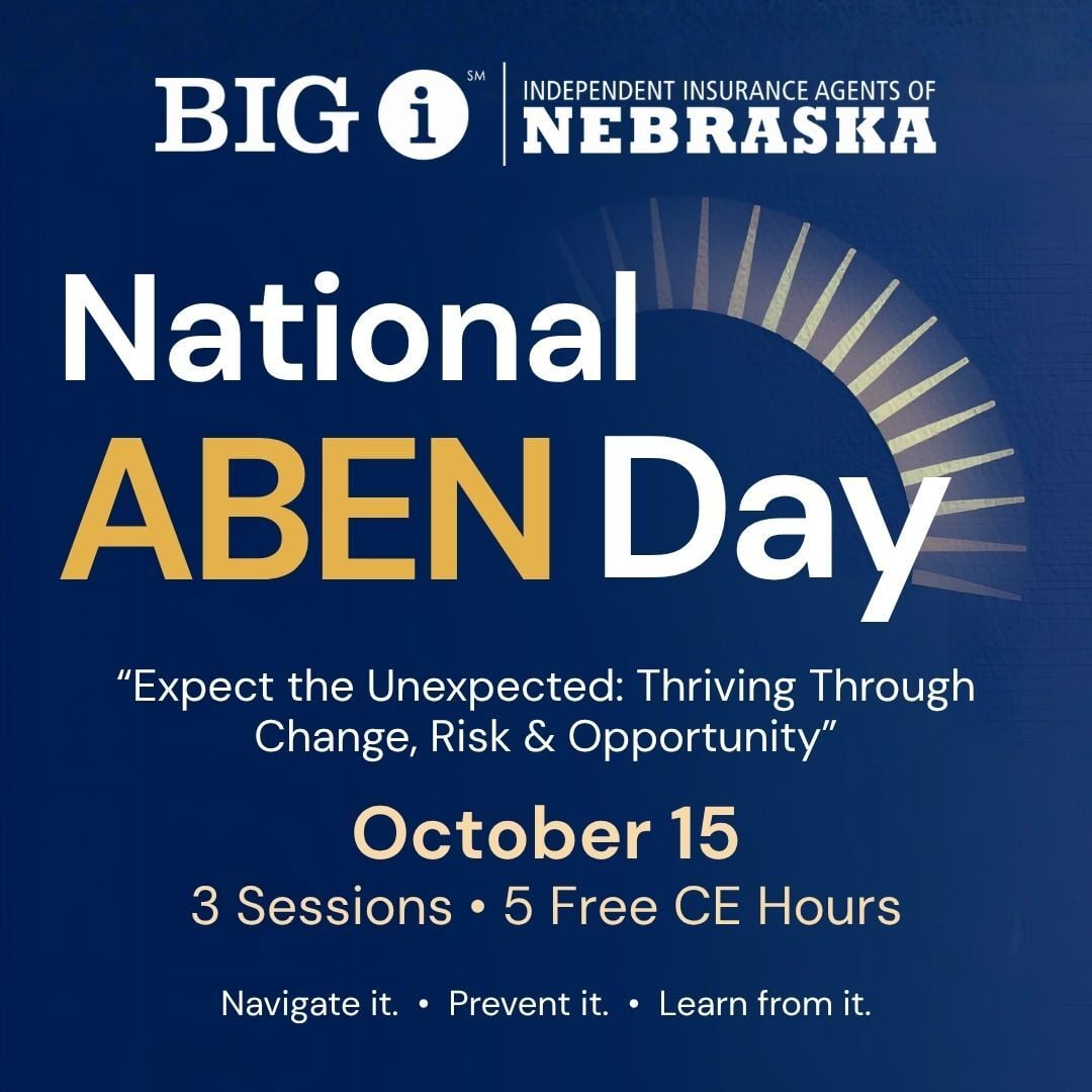 BigIofNebraska's tweet photo. Mark your calendar for October 15! National ABEN Day brings you three sessions and 5 free CE hours in one day, covering emerging risks, cyber loss control, and lessons from insurance history.
https://t.co/sM7Y8jPyfg https://t.co/RM0WJxMdu4