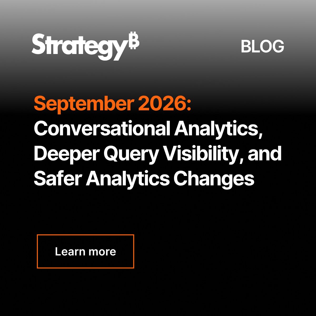 MicroStrategy's tweet photo. From conversational analytics to deeper query visibility, this month’s updates make it easier to explore governed data, monitor performance, and manage analytics with confidence.

Explore the September updates and see what’s new: https://t.co/GFUdT7Y4r6

#Strategy #DataAnalytics #SemanticLayer #EnterpriseAI #BusinessIntelligence