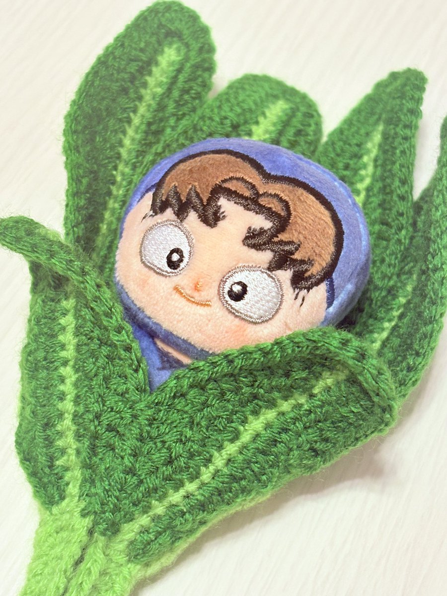 Cko_tama's tweet photo. こまつなくん？
こまつだくん！！

できた〜〜〜！！！🥬🧶✨️
思いがけず手も出せる仕様 https://t.co/w0Uh0MncxT