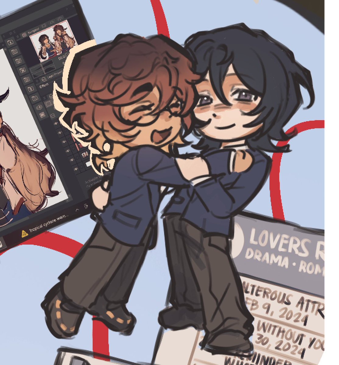 kinsbcis's tweet photo. i miss my ocs im actually really sad plspls its been so long since ive drawn them because of how bad my schedule is ( and how my brain can only focus on one thing ) And i drew them for a college assignment some hours ago . I genuinely bursted into tears because of how sad i was https://t.co/8uTDNXGcPG