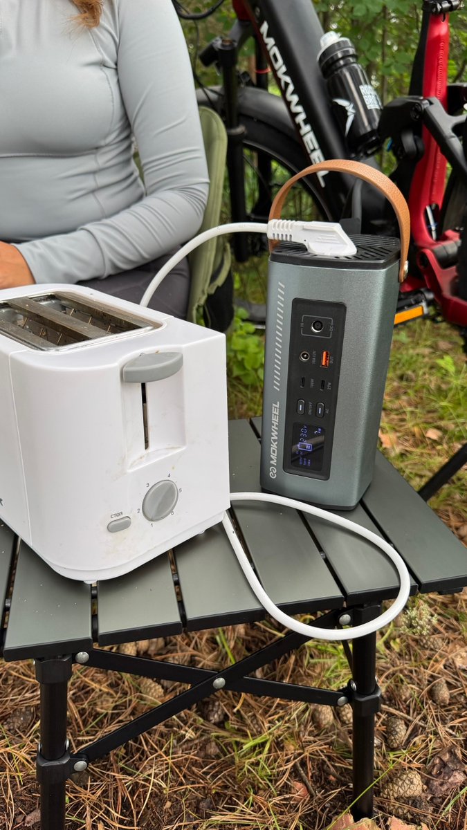 marusyashik01's tweet photo. My bike toasted my bread. 😂🚲⚡️

Now a question: what would you take with you on a light bike camping trip if you could plug in a device with a power output of up to 1 kW?

I'd love to hear your ideas. Just don't include the toaster—that option is already taken.😄 https://t.co/hT0knhwNmF