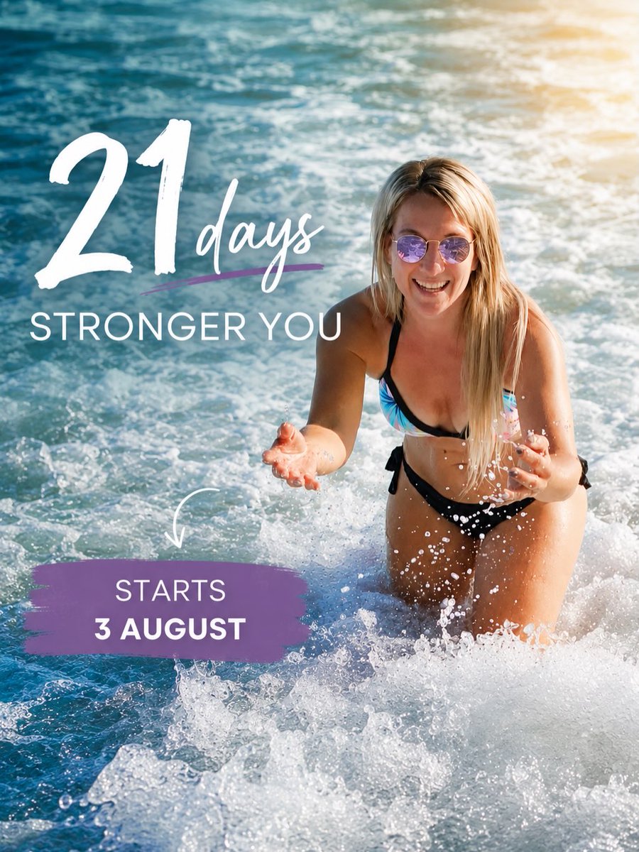 LetishaStefagk's tweet photo. 21 DAYS • STRONGER YOU

De zomer is nog niet voorbij: hét moment om voor jezelf te kiezen. Start op 3 augustus met onze 21 Days Stronger You Challenge. Persoonlijke begeleiding, workouts, meal planner, voedingstips en een warme community. https://t.co/FKRm5zVNW4