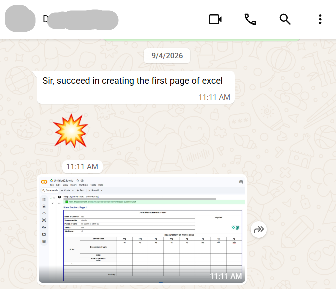 jiametric's tweet photo. தினமும் யாரெல்லாம் Excel வச்சு ஒர்க் பண்ணிக்கிட்டு இருக்கீங்களோ, அவங்க எல்லாரும் Python படிங்க.

2012-ல என்கிட்ட படிச்ச ஒருத்தர் Python ஆரம்பிச்சு ஒரு 15 நாட்களுக்குள்ள அவர் தினமும் Use பண்ணிட்டு இருக்க Excel-ல ஆட்டோமேஷன்பண்ணி இருக்காரு.

அதேபோல ANSA-ங்கிற CAE சாஃப்ட்வேர்லயும் Python மூலமா ஸ்கிரிப்ட் எழுதி தன்னோட டாஸ்க்குகளை பண்ண ஆரம்பிச்சிட்டாரு.

Mechanical Designல மேனேஜரா Renault Nissanல ஒர்க் பண்ணிட்டு இருக்காரு. அவரை நான் தான் compel பண்ணி Python படிக்க சொன்னேன்.
இதுக்கு மேல நான் அதை படிச்சு என்ன சார் பண்ண போறேன் அப்படின்றது தான் அவரோட முதல் தயக்கமா இருந்துச்சு. நான் இப்ப தினமும் பயங்கர சந்தோஷமா நான் இத பண்ணிட்டேன், அத பண்ணிட்டேன்னு டெய்லி ஒரு அப்டேட் கொடுத்துட்டு இருக்காரு.

தினமும் யாரெல்லாம் Excel வச்சு ஒர்க் பண்ணிக்கிட்டு இருக்கீங்களோ, அவங்க எல்லாரும் Python படிங்க.

AI-யோட Potential-ல  எவ்வளவு Use பண்ண முடியுமோ அவ்வளவு Use பண்ணி உங்களோட வேலை நேரத்தையும், பணத்தையும், உழைப்பையும் குறைச்சுக்கோங்க.

நான் தினமும் Excel use பண்ணிக்கிட்டு இருக்கேன். Python மூலமா அந்த வேலையை நான் எப்படி ஈஸியா செய்யறது?

இது சம்பந்தமா உங்ககிட்ட இருக்க Problem-அ சொல்லுங்க. நான் எனக்கு தெரிஞ்ச தீர்வுகளை சொல்றேன்.