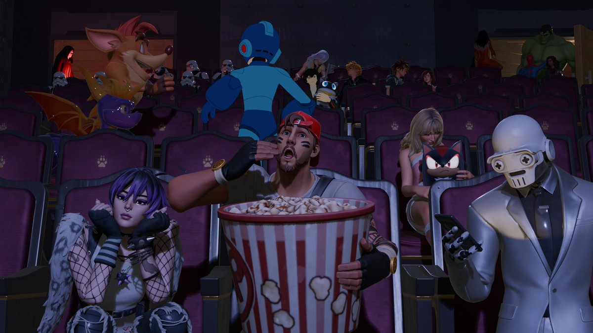 GarrisonMainFN's tweet photo. Movie Night.

#Fortnite #Blender #fortniteart #MegaMan #Marvel #StarWars https://t.co/wR6aIn7HTg