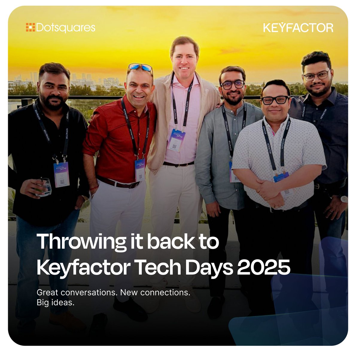 dotsquares's tweet photo. We’re proud to announce that Dotsquares is a sponsor of Keyfactor Tech Days 2027 in San Diego.

Having experienced Tech Days first-hand, we know the value of the conversations, connections and ideas it brings together. Now, we’re excited to be part of the journey again, this time as a sponsor.

See you in San Diego, February 23–25, 2027.

#Dotsquares #KeyfactorTechDays #DigitalTrust #Cybersecurity #Partnerships #TechCommunity #Innovation