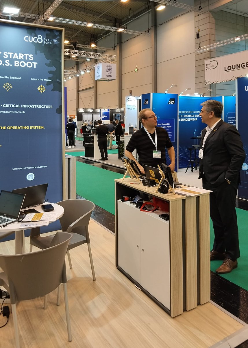 Inforlandiacorp's tweet photo. EUDEX 2026
Final day in Essen connecting with defense &amp; security professionals, technology partners and organisations from across the World
With our CUCo Security Suite, we take device security down to the firmware level.
Thank you to everyone who visited our stand!
#EUDEX2026 https://t.co/COCzAyfiTy