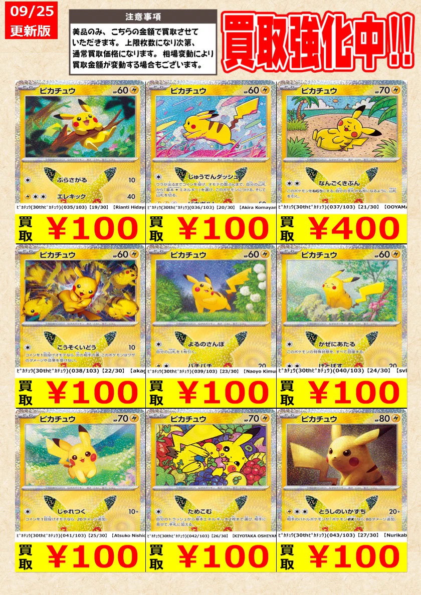 ピカチュウ大量発生中 非売品 トレーディングカード セット トレカの零式書店鈴鹿店_TCG on X: 