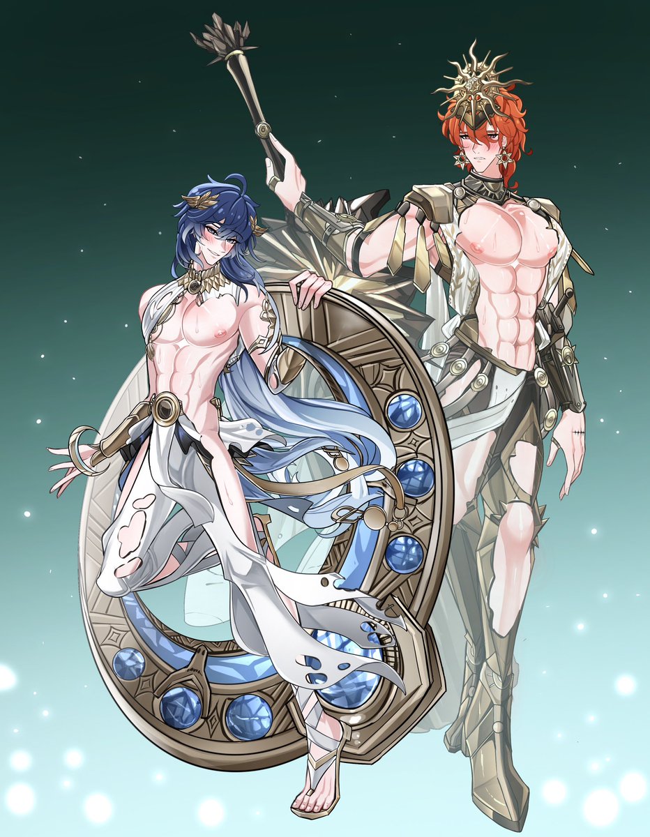 Vinegarisinside's tweet photo. male augusta and iuno #wuwa https://t.co/qfoY5sjzty