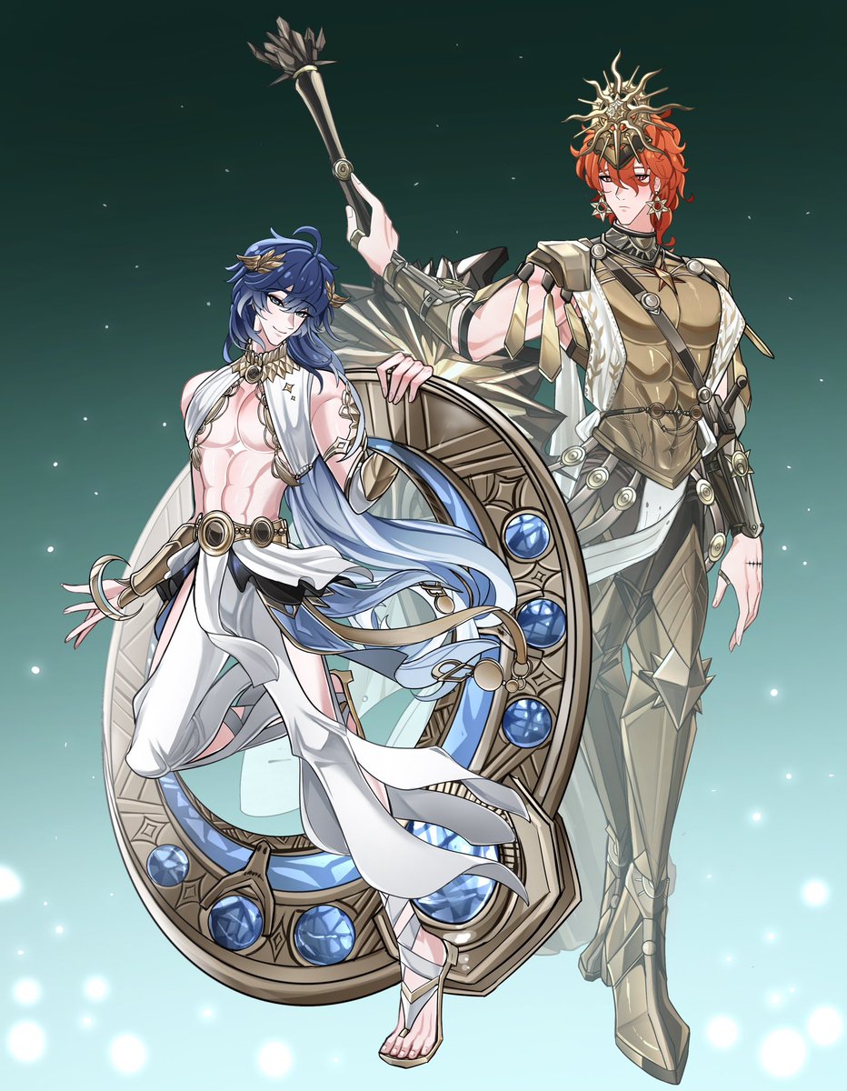 Vinegarisinside's tweet photo. male augusta and iuno #wuwa https://t.co/qfoY5sjzty