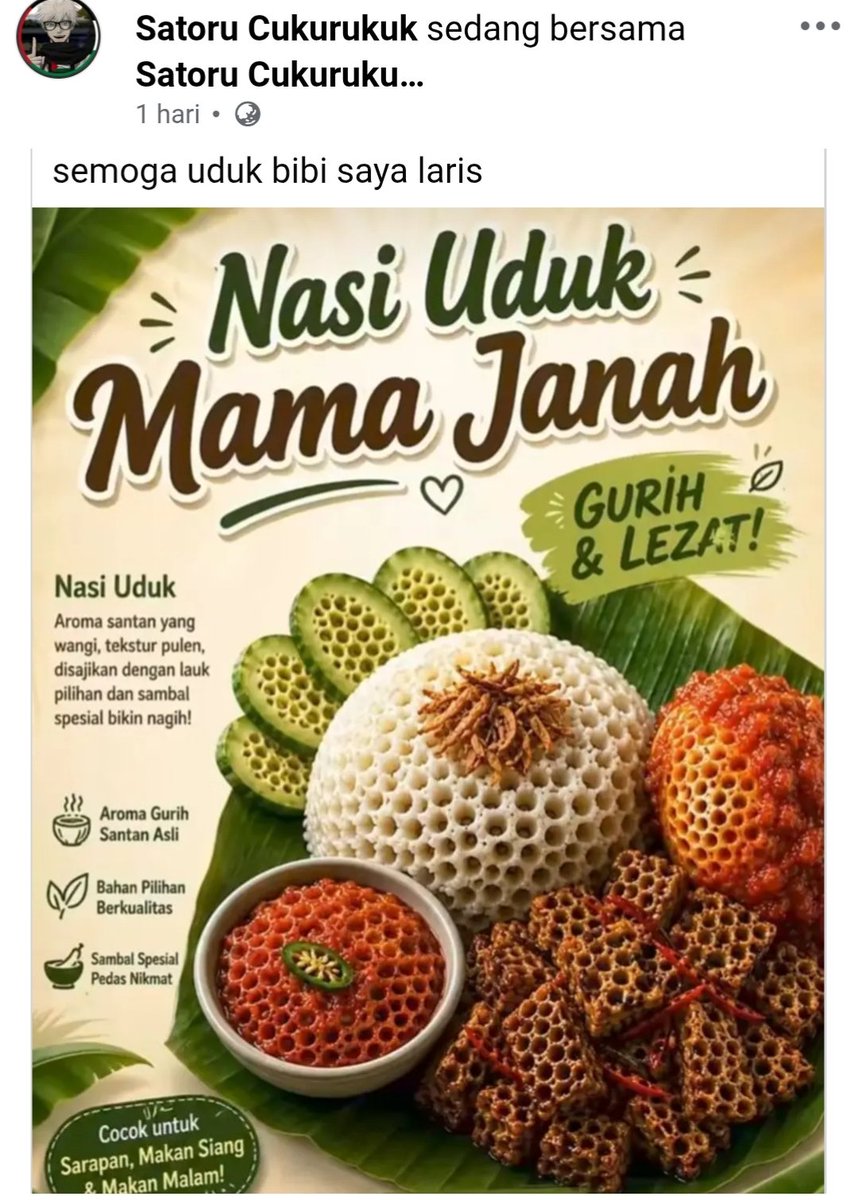 ClownChilla's tweet photo. Nasi uduk sarang tawon https://t.co/7ZMLInpE7z