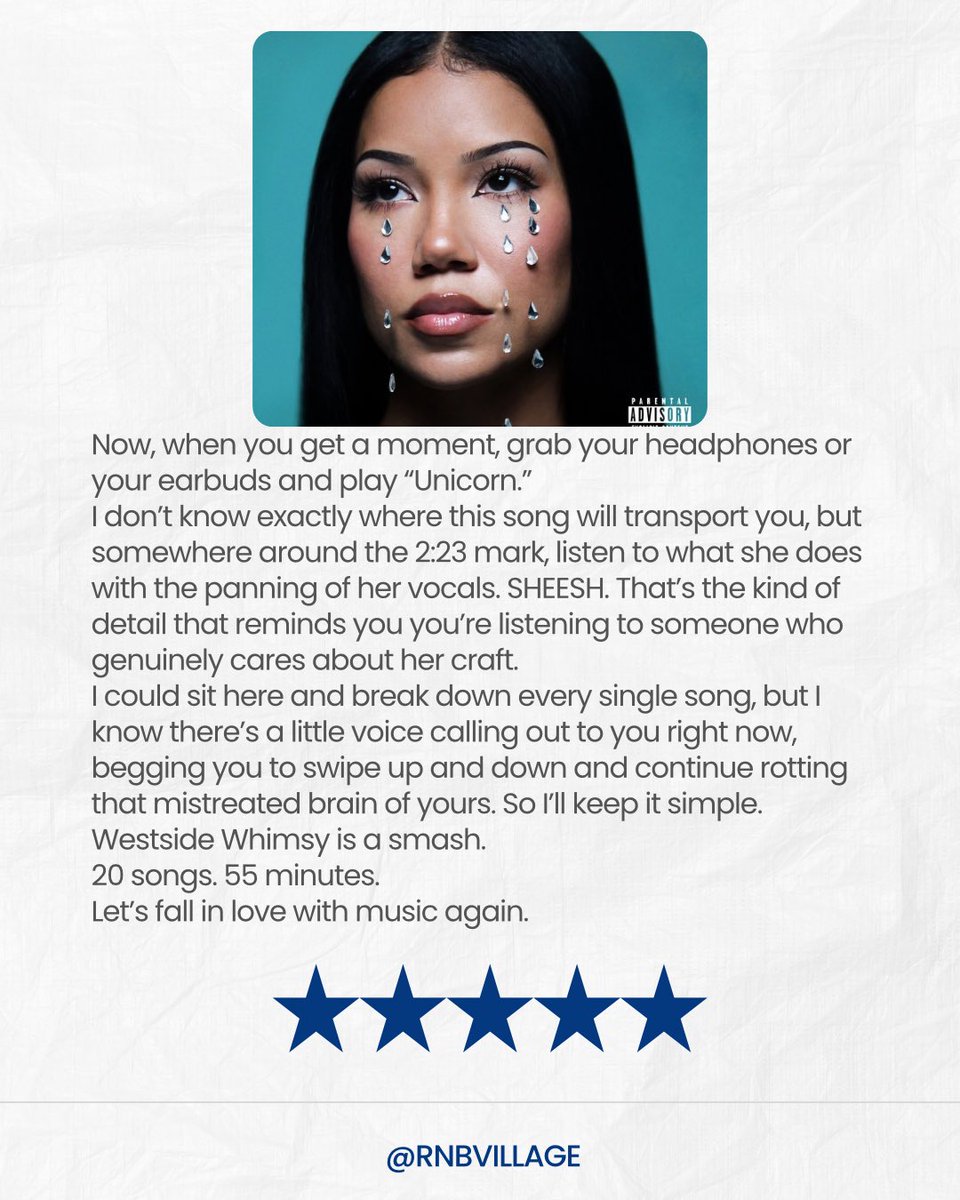 rnbvillage's tweet photo. @JheneAiko - Westside Whimsy is a Smash 💎💎💎 https://t.co/yqI86NSZKC