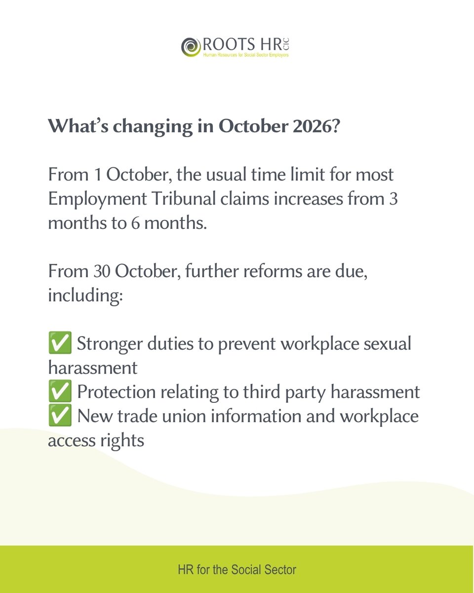 RootsHR's tweet photo. The Employment Rights Act is bringing significant changes for employers throughout 2026 and beyond.

Swipe through for some of the key changes and what they could mean for your organisation.

Read our blog below:
https://t.co/sdCHw4JnvU https://t.co/IctbtJPQpj