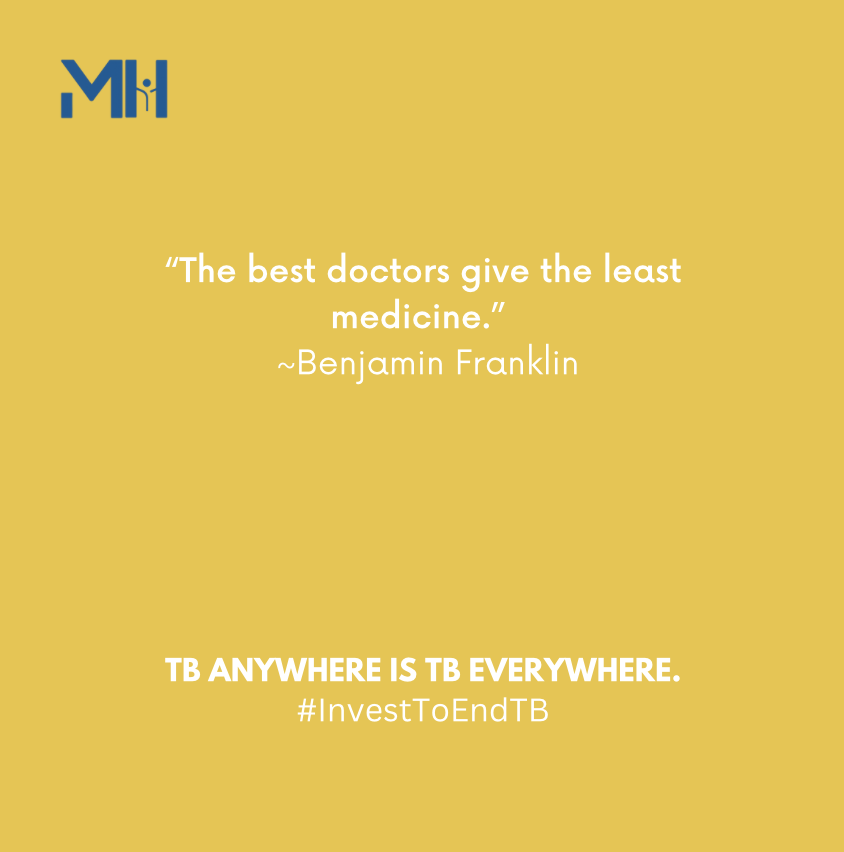 MuellerHealth's tweet photo. We like to share interesting quotes and hope to spread awareness for #tuberculosis!
#InvestToEndTB #StopTB #EndTB #infectiousdiseases #inspiration #quotes #health #publichealth #publichealthmatters #support #strength #fight #education https://t.co/OR7z9eKsz4
