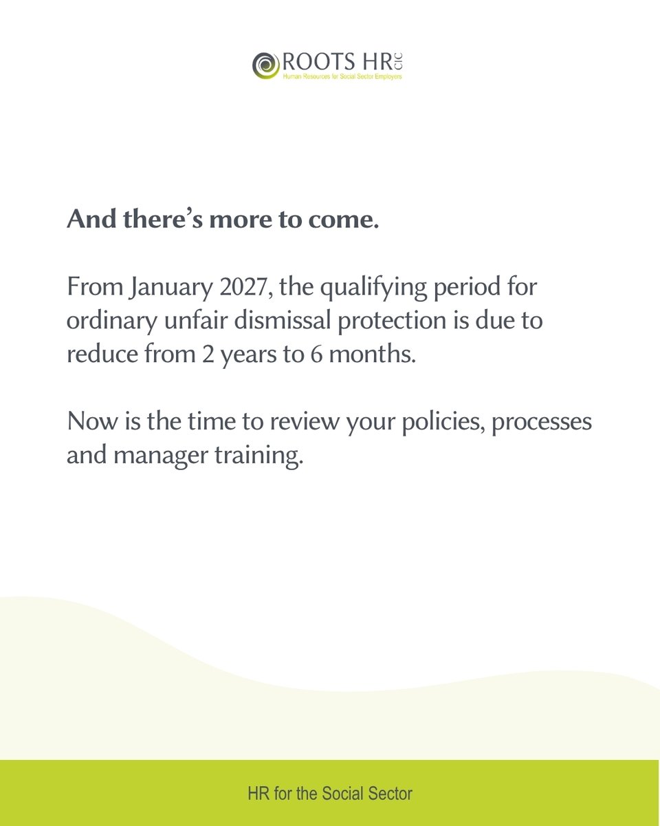 RootsHR's tweet photo. The Employment Rights Act is bringing significant changes for employers throughout 2026 and beyond.

Swipe through for some of the key changes and what they could mean for your organisation.

Read our blog below:
https://t.co/sdCHw4JnvU https://t.co/IctbtJPQpj