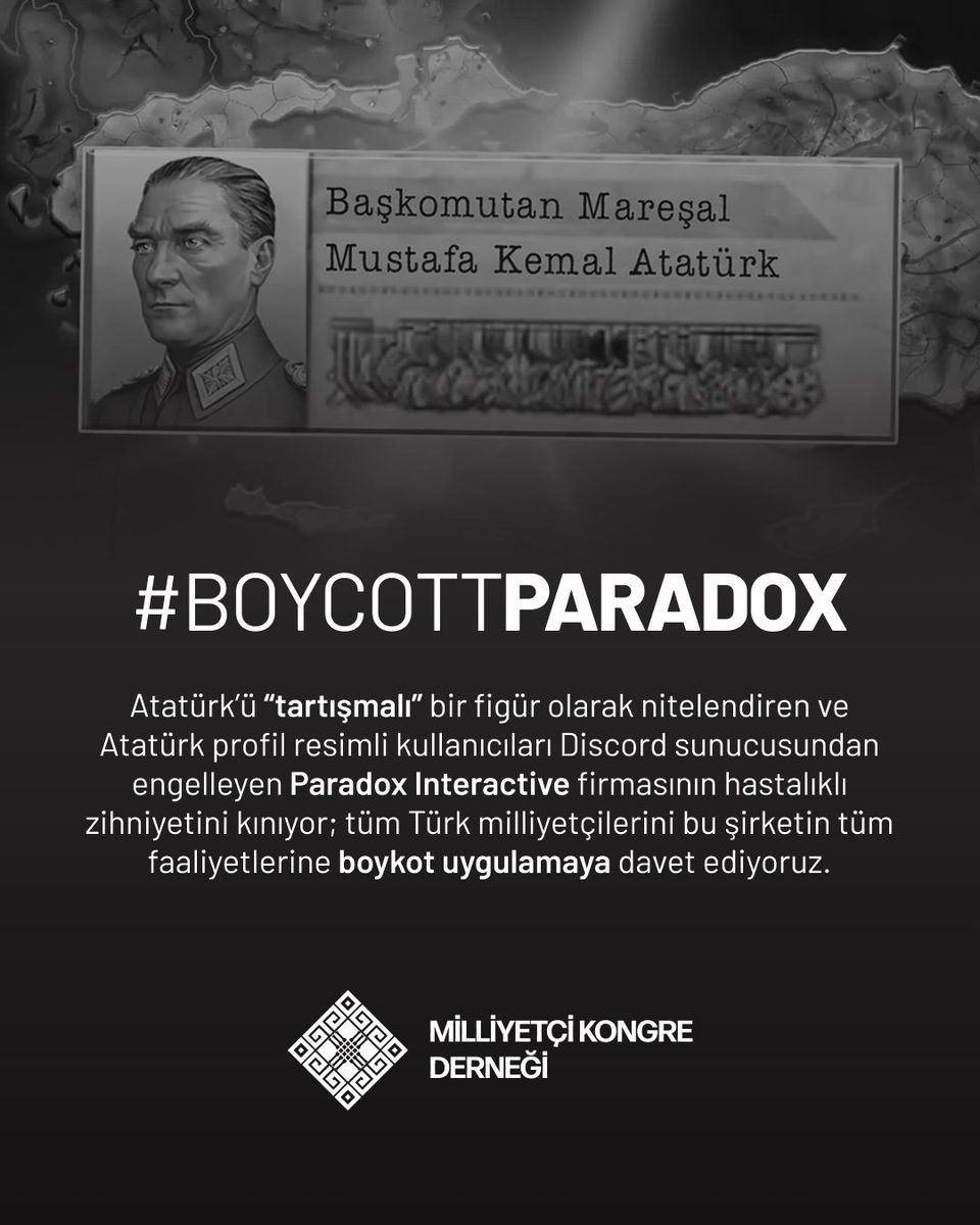 KongreDernegi's tweet photo. #BOYCOTTPARADOX https://t.co/W6kQn7yjlw