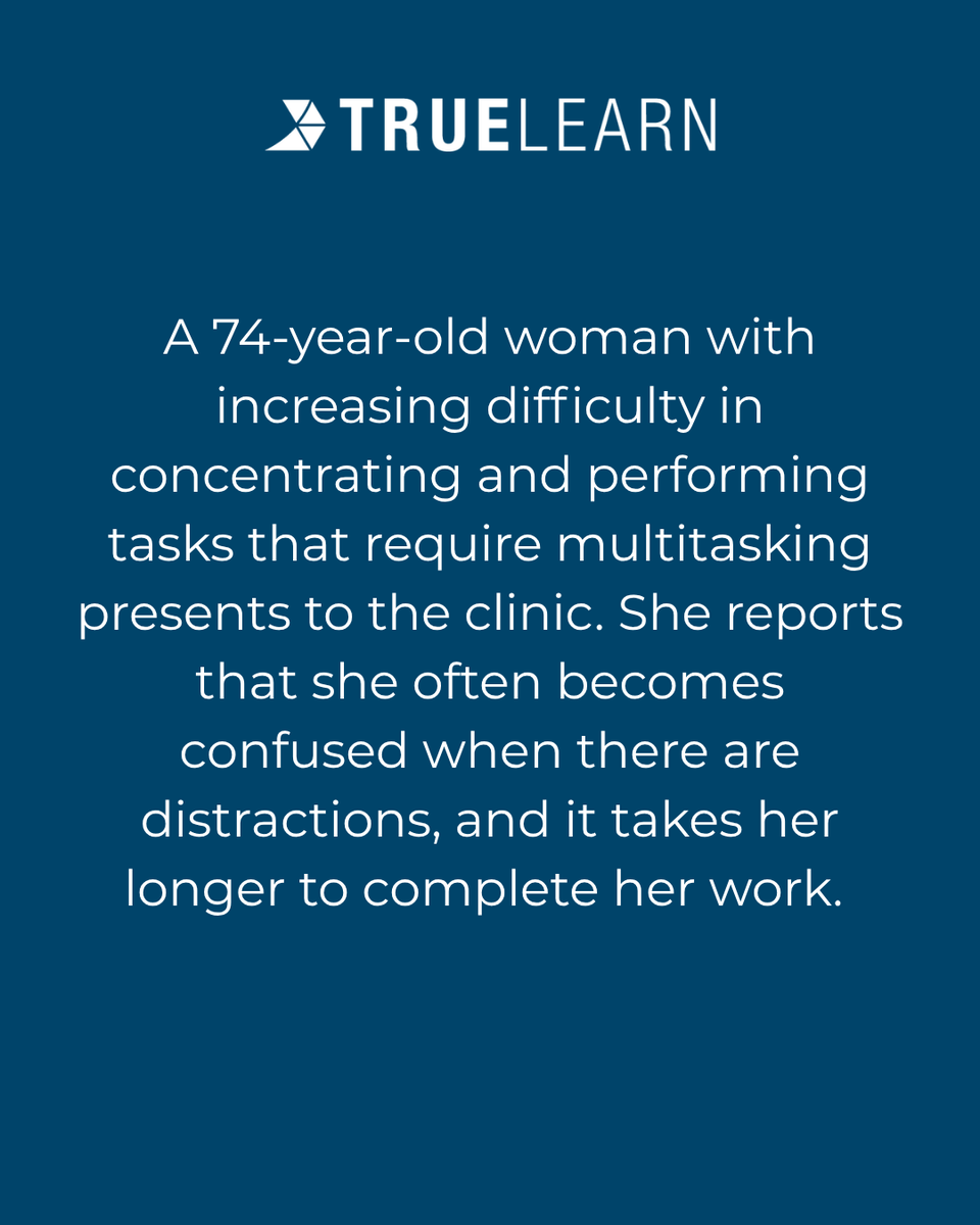 TrueLearnLLC's tweet photo. Question of the Day! This question is brought to you by our Neurology RITE question bank! Swipe through to read, and let us know your guess in the thread.

A. Mini-Mental State Examination
B. 9-Hole Peg Test
C. Digit Span Test
D. Stroop Test
3. Wisconsin Card Sorting Test https://t.co/bJMcyL1d1s