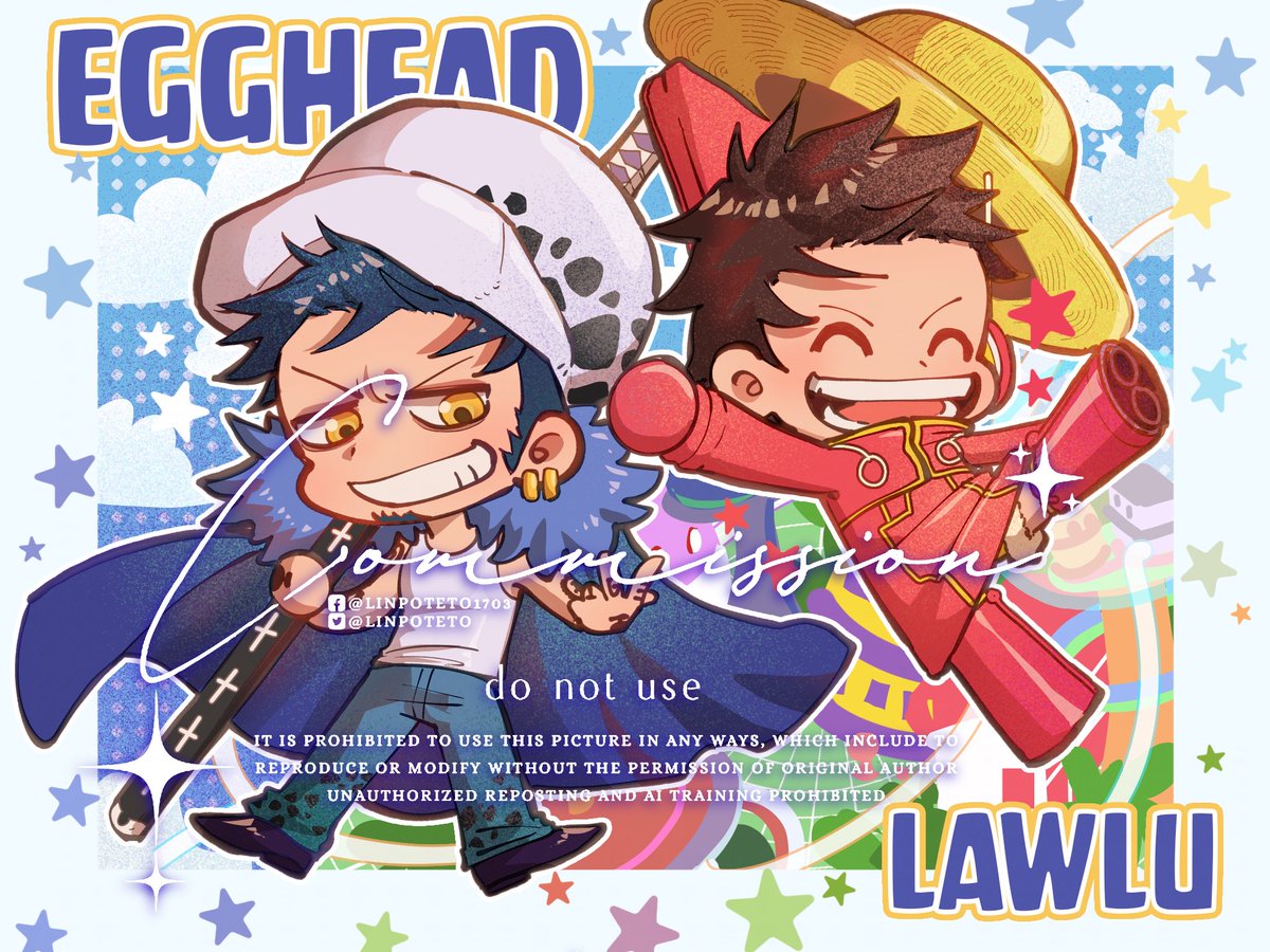 linpoteto's tweet photo. another lawlu commission art!! im so happy to be trusted by my client with this work 💙❤️

#lawlu https://t.co/JgEVtjSuYZ