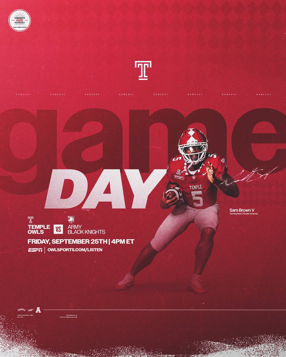 Temple_FB's tweet photo. Friday Night Lights 🔥🤩

⏰ 4 PM | ESPN
📍 Lincoln Financial Field
📡 https://t.co/j0c98f6G3M

#TempleTUFF https://t.co/hwE0usXglz