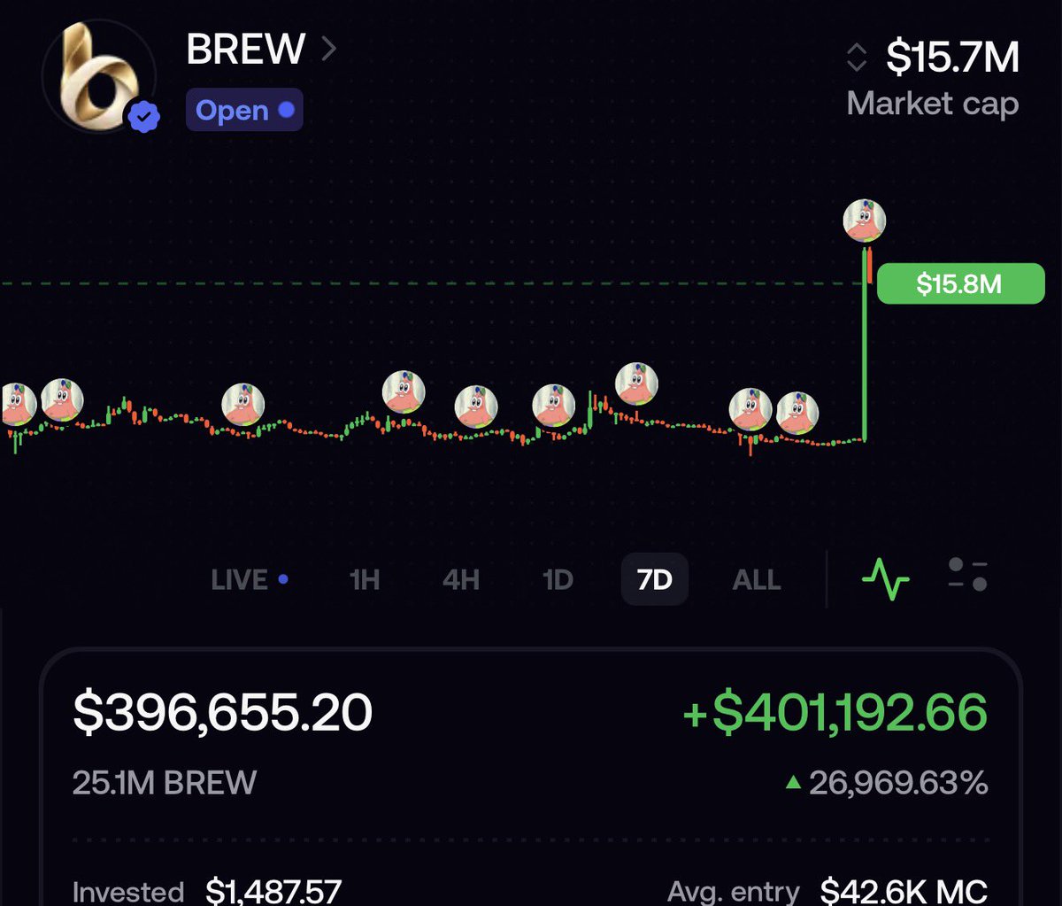 SirAlien4's tweet photo. Crypto is insane. https://t.co/3eyktvoQhq