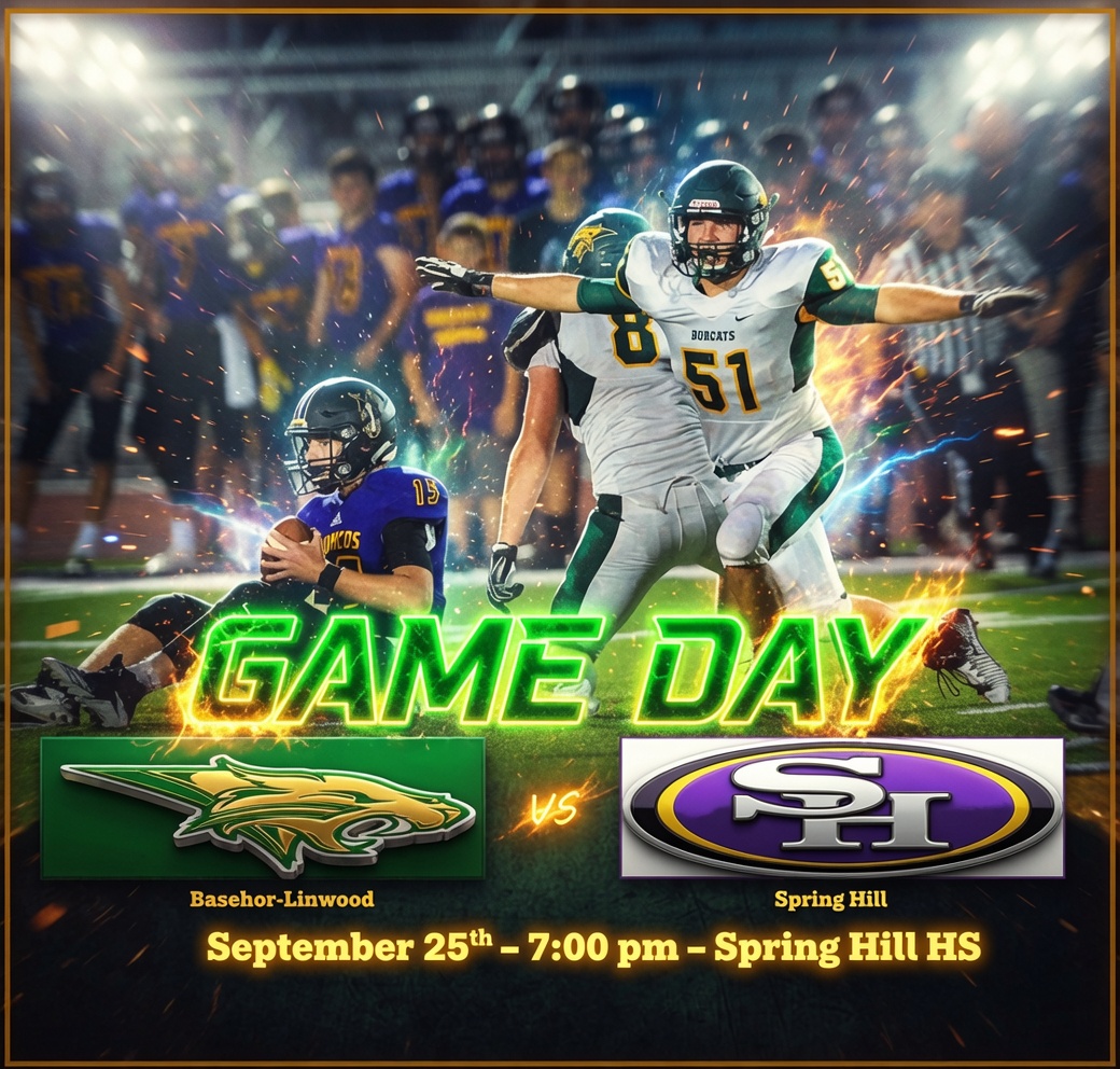 BobcatFB's tweet photo. GAME DAY! Bobcats travel to Spring Hill for a big UKC Showdown! #OneVision https://t.co/0fEUqomhhO
