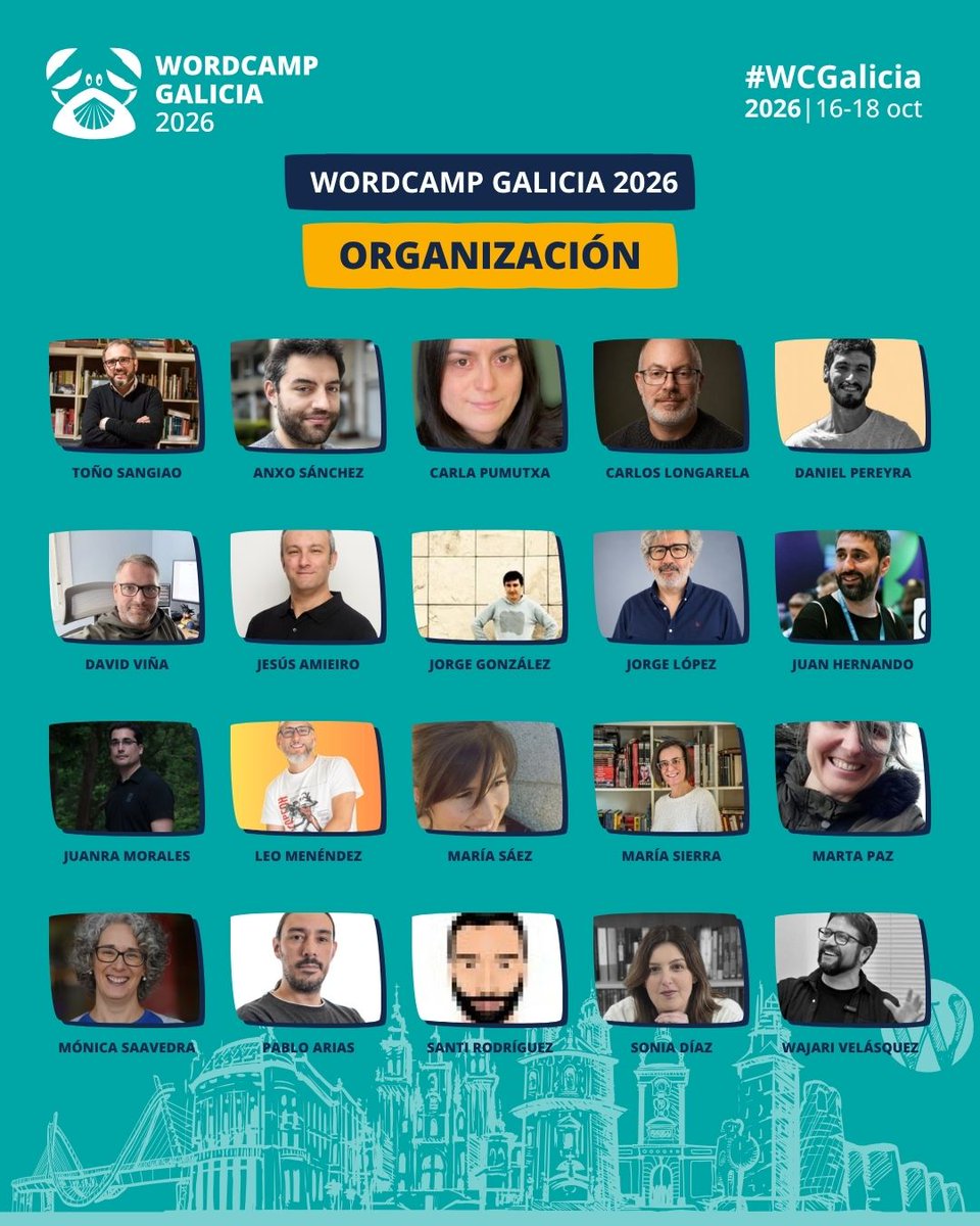 WCGalicia's tweet photo. Una WordCamp no se organiza sola.

Detrás de #WCGalicia hay personas que llevan meses trabajando de forma voluntaria para que todo encaje: ponentes, patrocinadores, voluntarios y muchos detalles que nadie ve porque están bien resueltos.

Gracias por su tiempo y compromiso, https://t.co/UY91e2Ucq2
