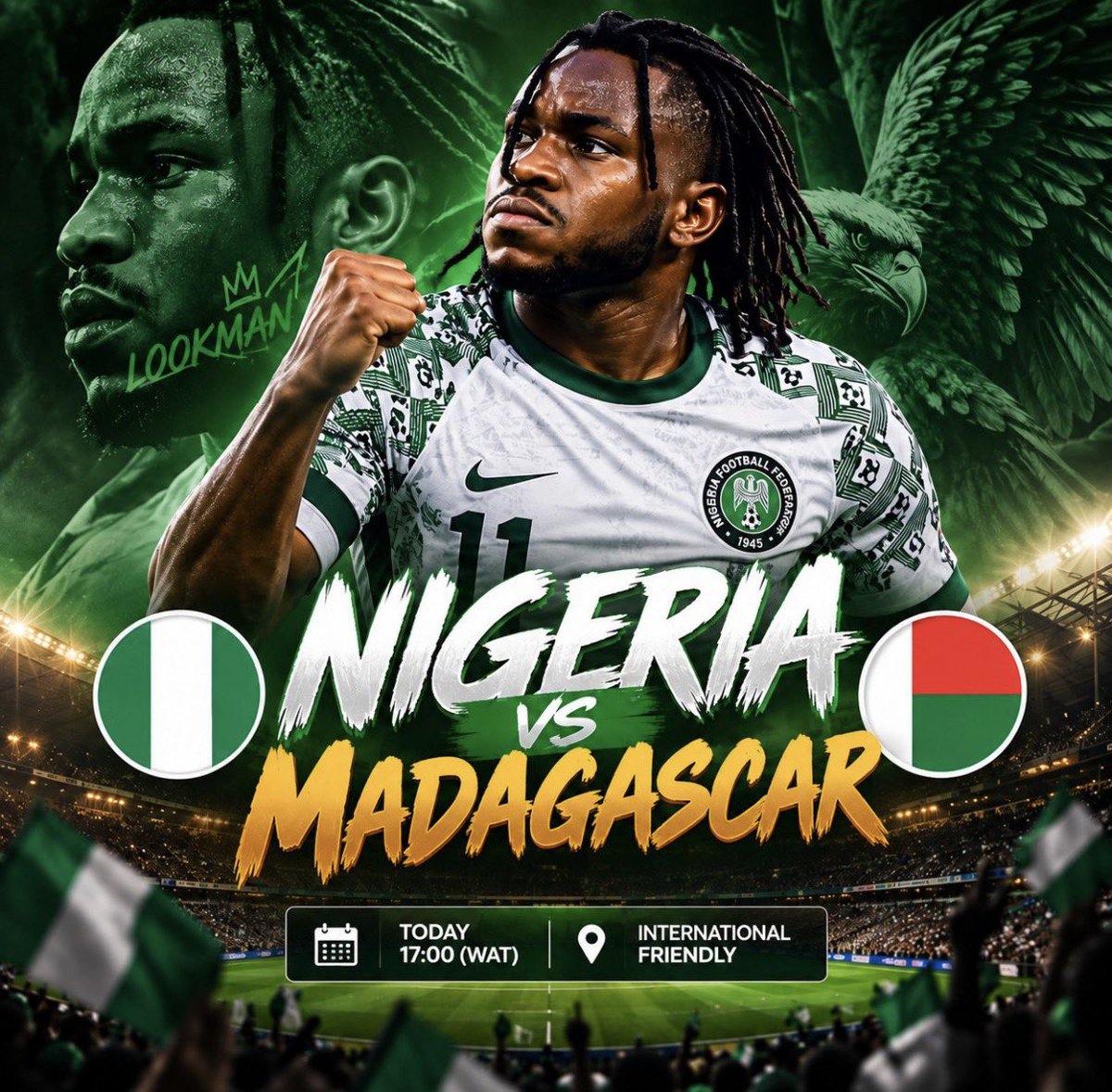 plutostats's tweet photo. (₦10,000 for 5 lucky winners)

Nigeria 🆚 Madagascar

🚨 All you have to do is: 

— Follow 
— Repost this post 
— Drop your prediction 

Good luck 🙌🏾 https://t.co/93FMrMiYiG