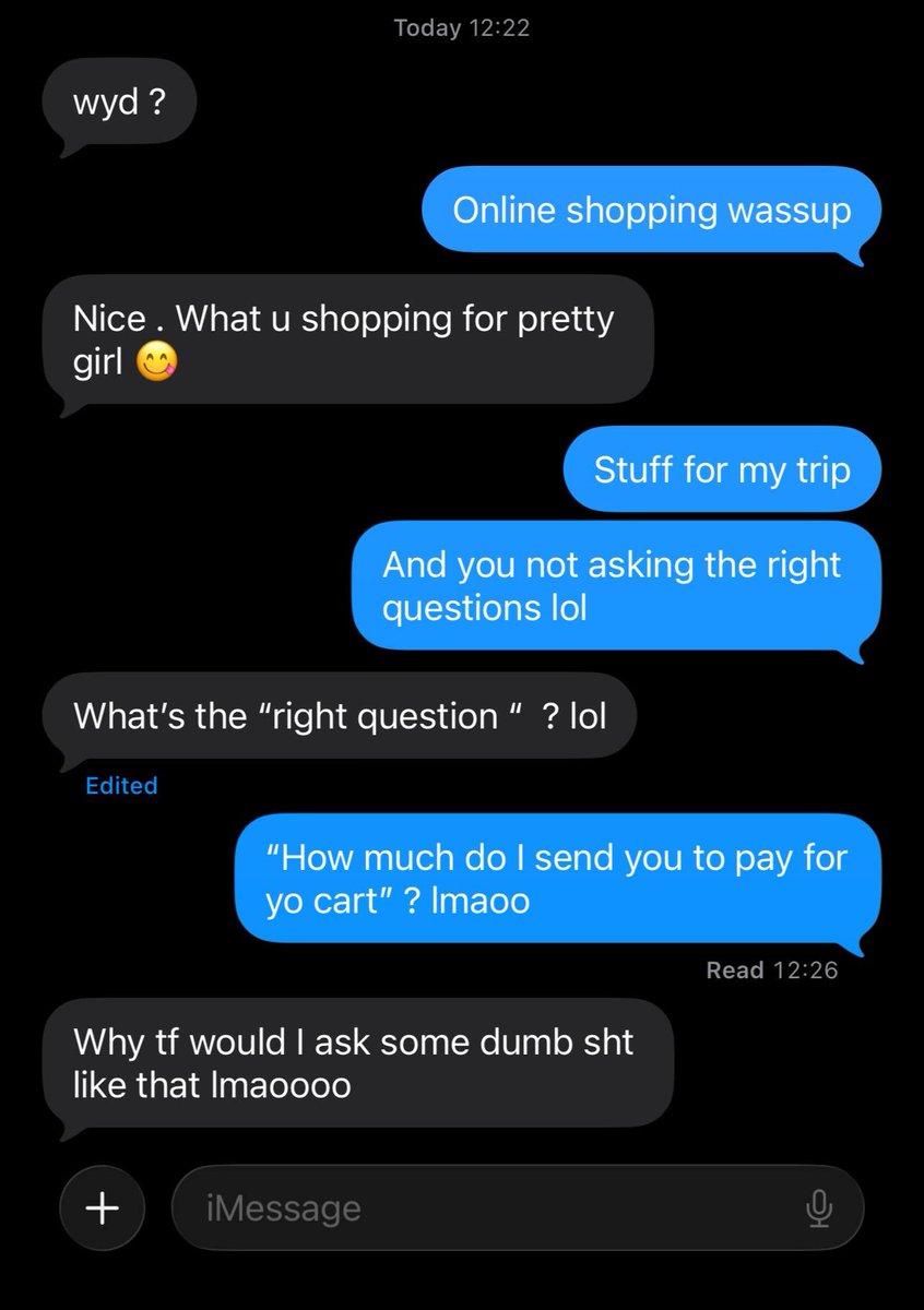 mala_sarkady's tweet photo. This nigga really asked what I was doing, I told him I was shopping for my trip and was deadass thinking this mf was about to ask how much my cart was 😭 https://t.co/PHP7ekR2Zh