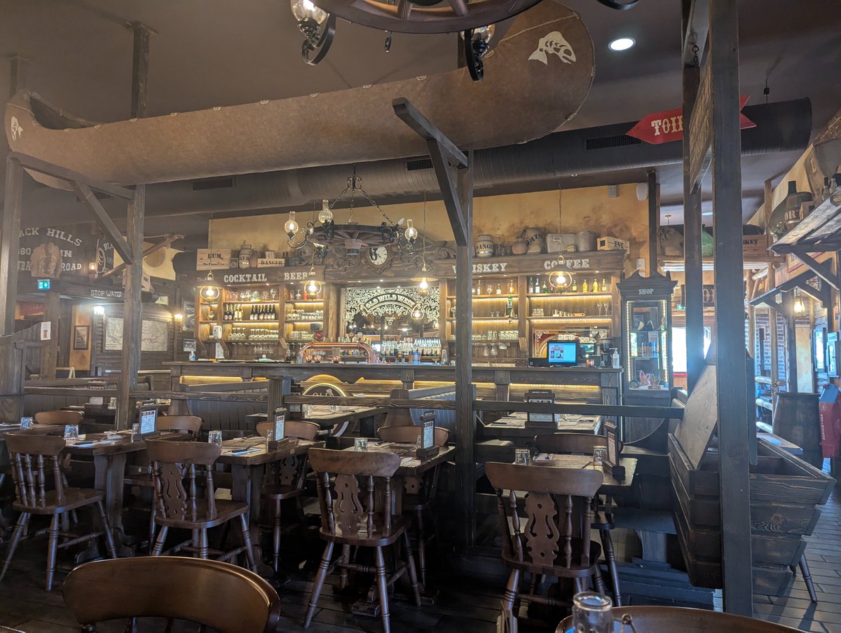 OldGuyWanders's tweet photo. I am having lunch in an old wild West themed restaurant in France. I'm going to risk the tacos. So far, the beer is delicious! https://t.co/bu7ZQhZ8XS