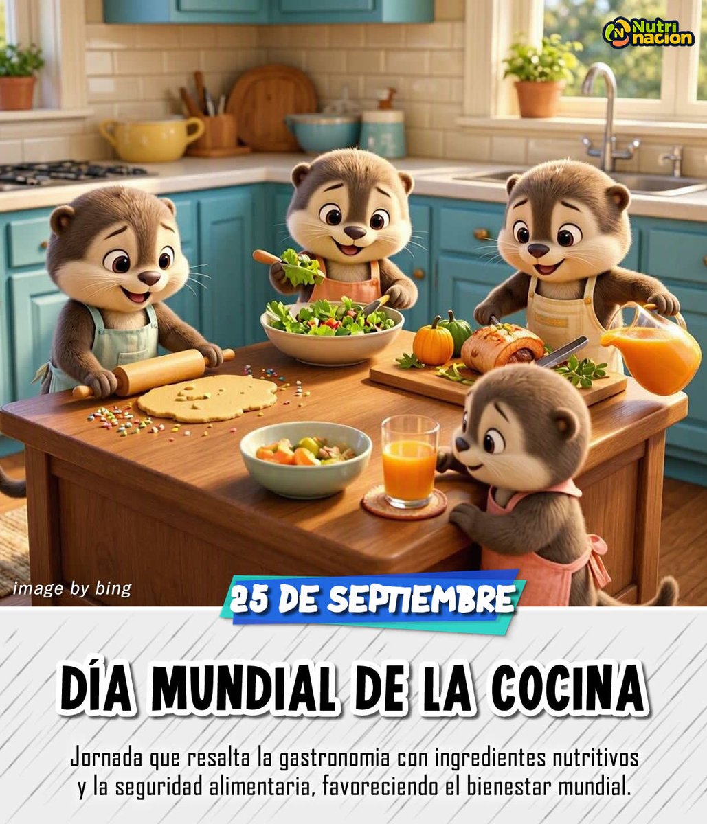 nutrinacion_'s tweet photo. Celebramos el dia mundial de #cooking cada 25 de septiembre, jornada que resalta la #gastronomia con ingredientes nutritivos y la seguridad alimentaria, favoreciendo el bienestar mundial.
Educación saludable #nutrinacion #cocina #homecooking #comidacasera #cuisine #cookingday https://t.co/GWyRFVGUXC