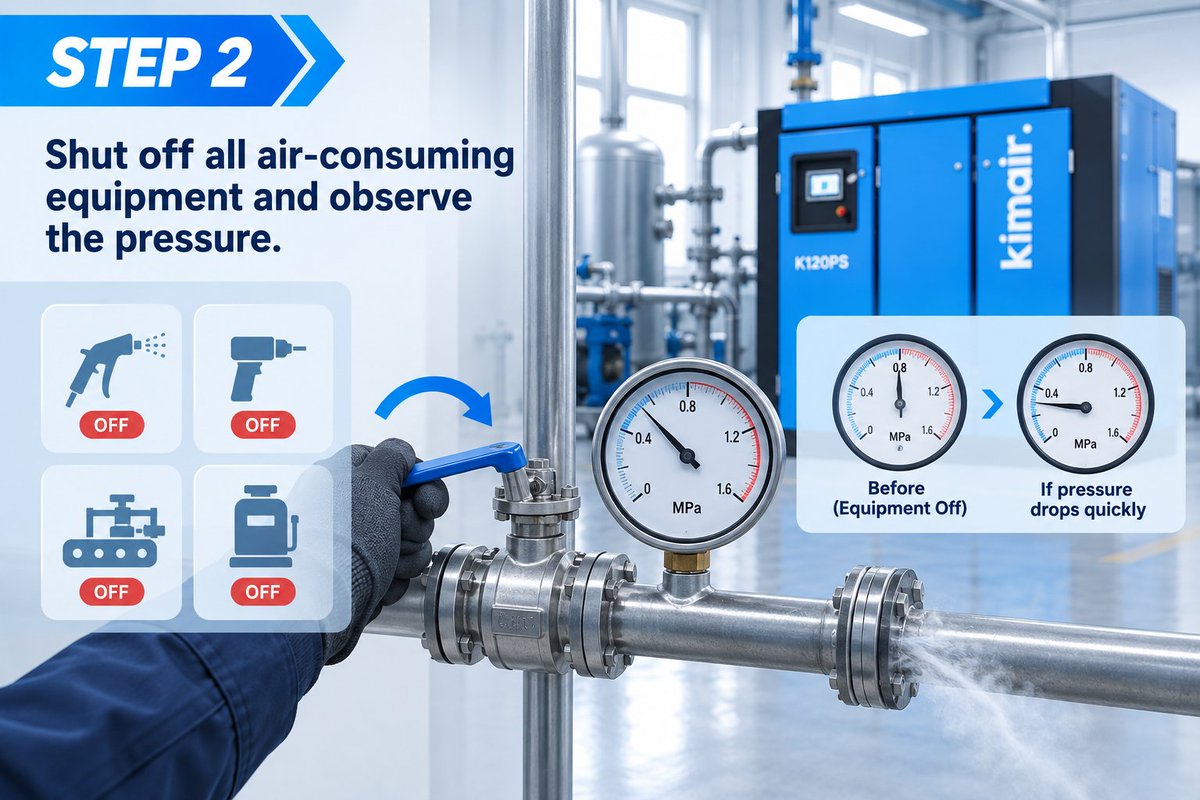 Jinlinglin90510's tweet photo. Skip expensive test gear! Run a quick 10-minute DIY inspection for your air compressor. Check load rate, pressure decay and system pressure difference to spot energy waste sources.
How long has it been since you checked your compressor? Tell us!
#EnergyAudit #AirLeakDetection https://t.co/lUEyigSKtn