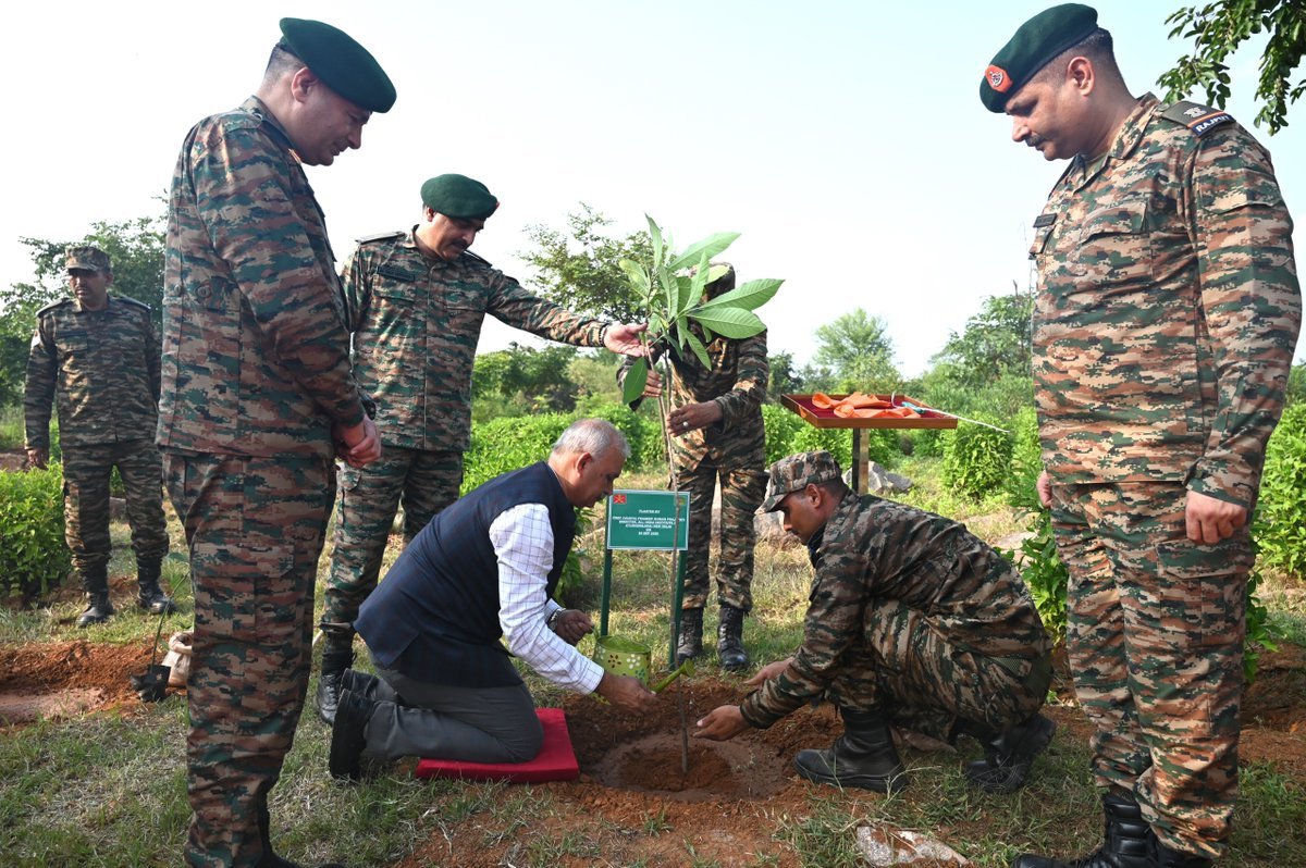 PIBAYUSH's tweet photo. @AIIA_NDelhi and 132 ECO Task Force Join Hands for Ashwagandha Plantation and Research in #Aravalli Landscape

10,000 #Ashwagandha Saplings to be Scientifically Monitored at Terriers Herbal Garden, Bhatti Mines.

Read More🔗: https://t.co/mmYtJ7h6ko https://t.co/XTOqGx0cKg