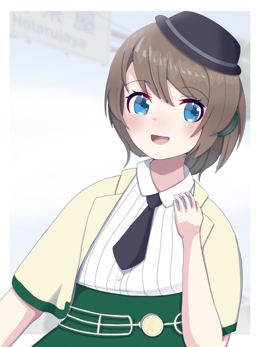 gnuz3p's tweet photo. お迎えできた記念に、蛍茶屋みなも

黒い手袋つけているのをすっかり忘れていたので、次回はちゃんと着けさせます・・・

#駅メモファンアート https://t.co/Co6Gbvyplp
