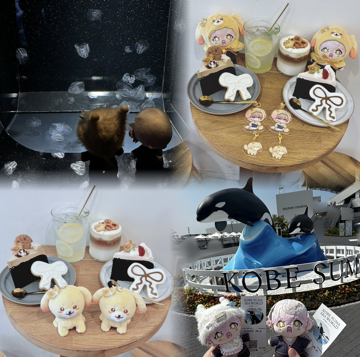 sora_1532's tweet photo. ももはるちゃん(@momonoki_mmnk )とsea Worldとカフェ行ってきた💛
相変わらず愉快でめっちゃ笑った！！
水族館癒されたし遊んでくれてありがと🥹 https://t.co/qUkmC6Lf1y
